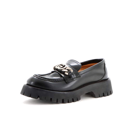 Gucci Women's Interlocking G Jeanne Loafers Leather
